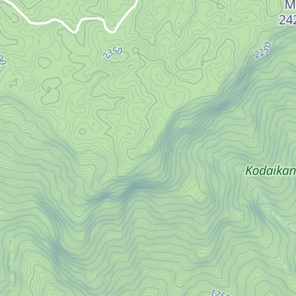 Map of Pass Peak