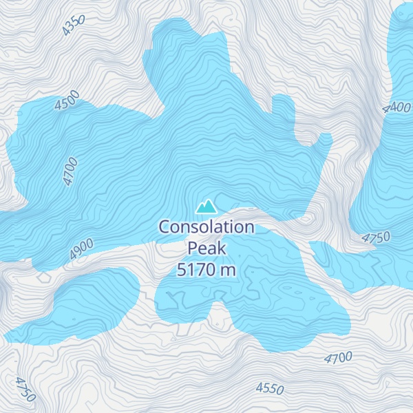 Map of Consolation Peak