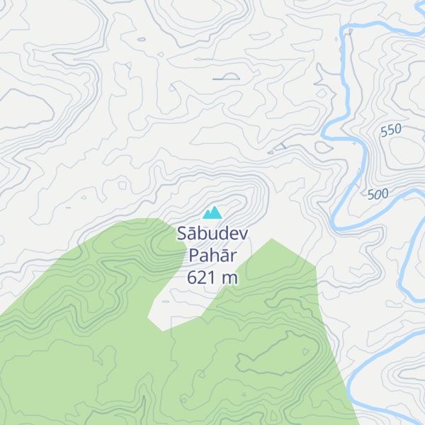 Map of Sābudev Pahār