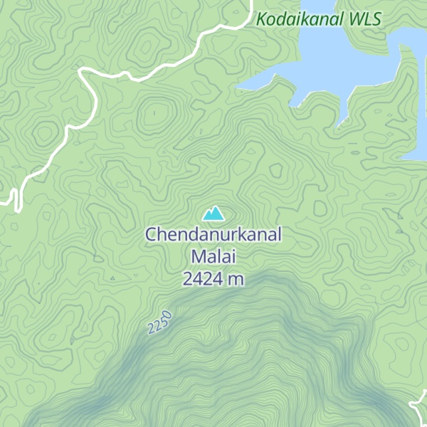 Map of Chendanurkanal Malai