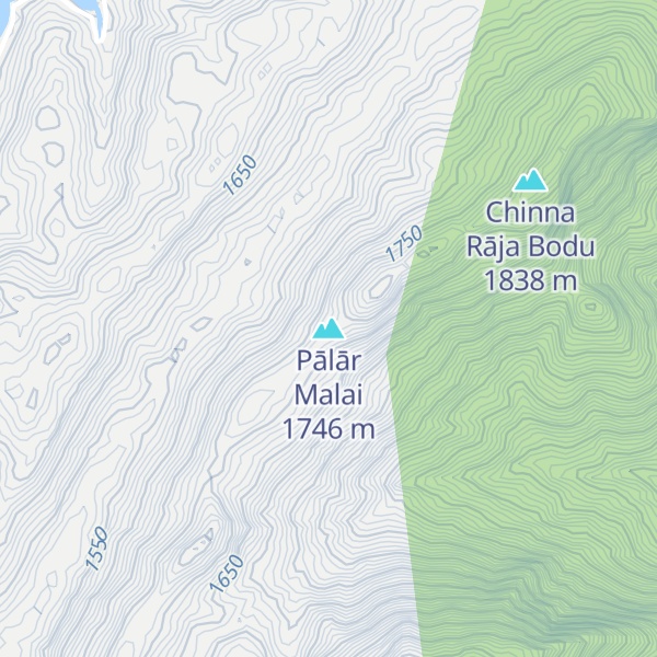 Map of Pālār Malai