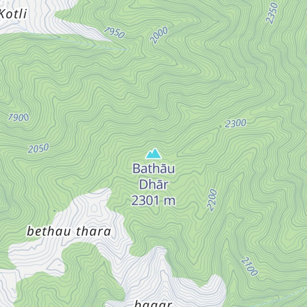 Map of Bathāu Dhār