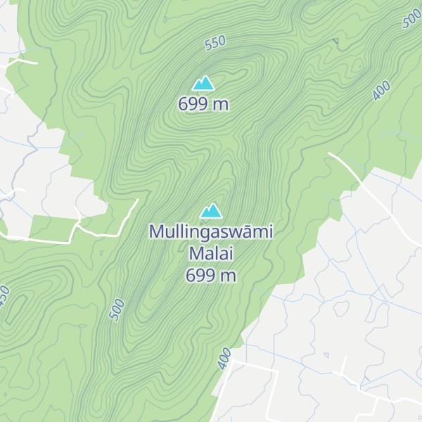 Map of Mullingaswāmi Malai
