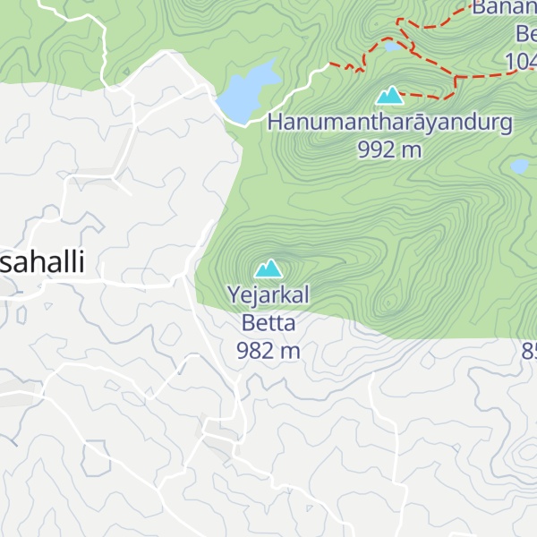 Map of Yejarkal Betta