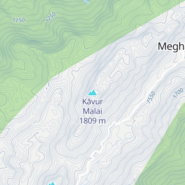 Map of Kāvur Malai