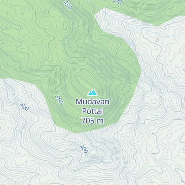 Map of Mudavan Pottai