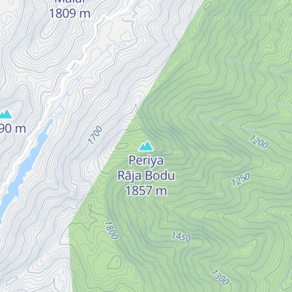 Map of Periya Rāja Bodu