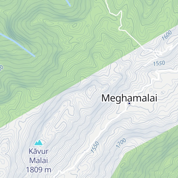 Map of Periya Kurukku Malai