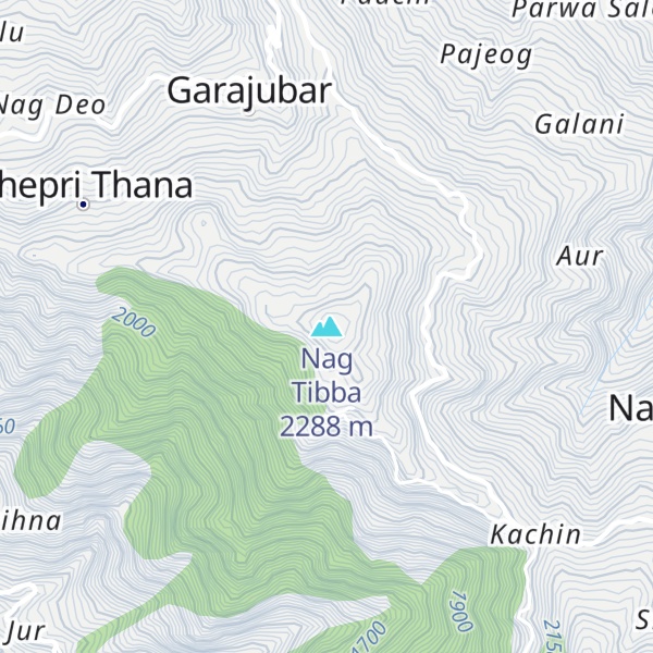 Map of Nag Tibba