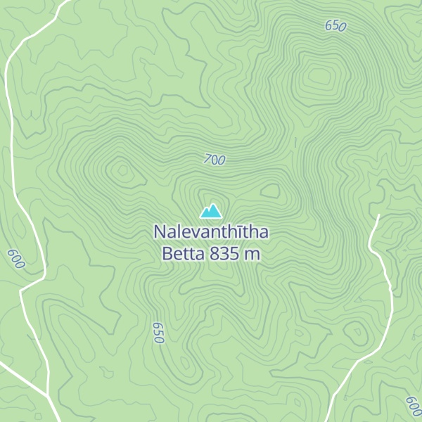 Map of Nalevanthītha Betta