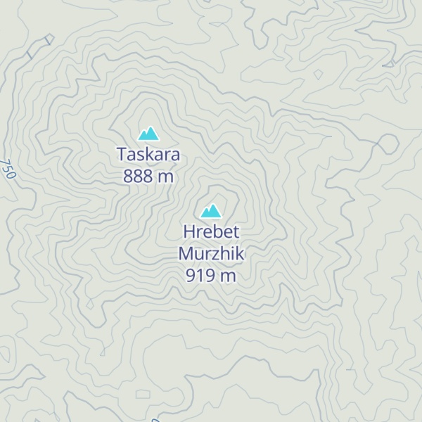 Map of Hrebet Murzhik