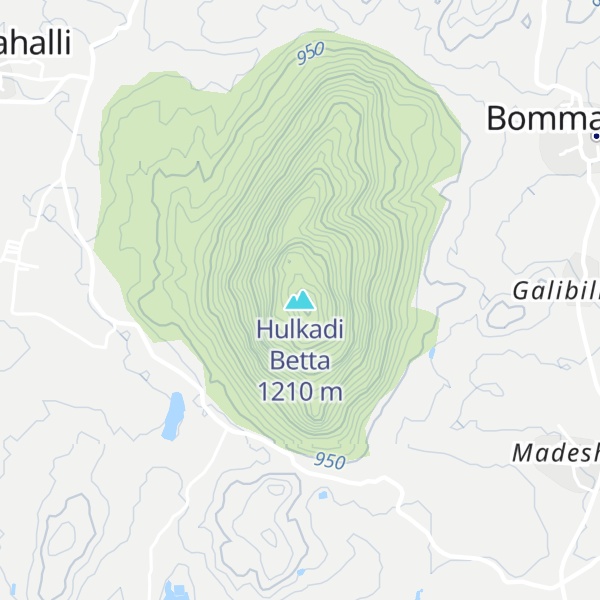 Map of Hulkadi Betta