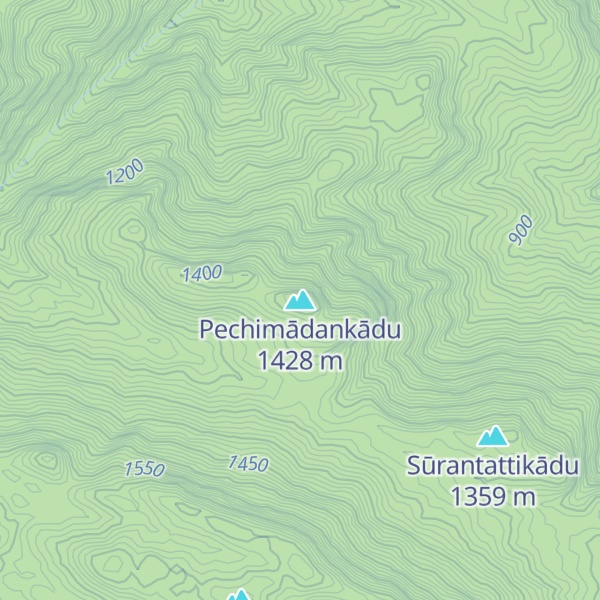 Map of Pechimādankādu