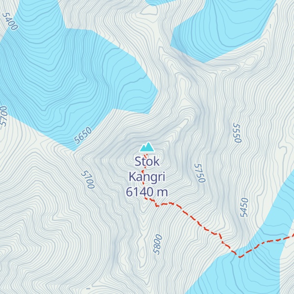 Map of Stok Kangri