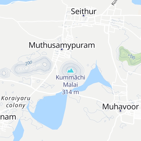 Map of Kummāchi Malai