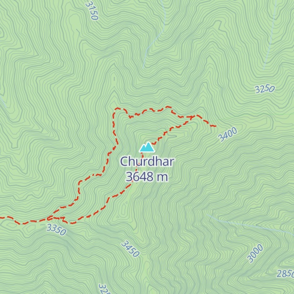 Map of Churdhar