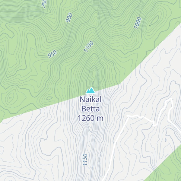 Map of Naikal Betta