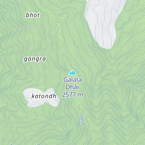 Map of Galata Dhār
