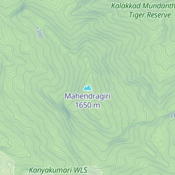 Map of Mahendragiri
