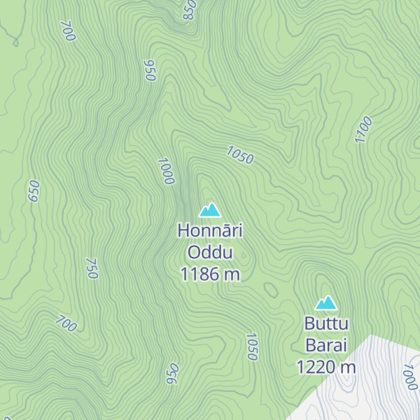 Map of Honnāri Oddu