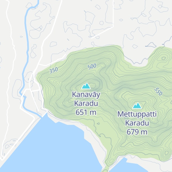 Map of Kanavāy Karadu