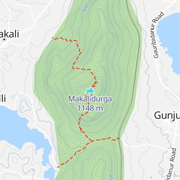 Map of Makalidurga