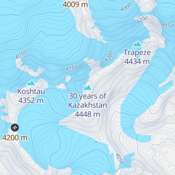 Map of 30 years of Kazakhstan