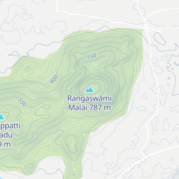 Map of Rangaswāmi Malai
