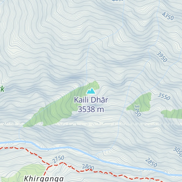 Map of Kaili Dhār