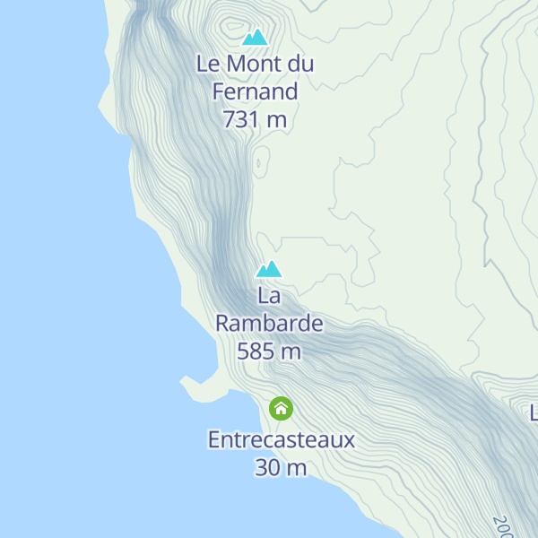 Map of La Rambarde