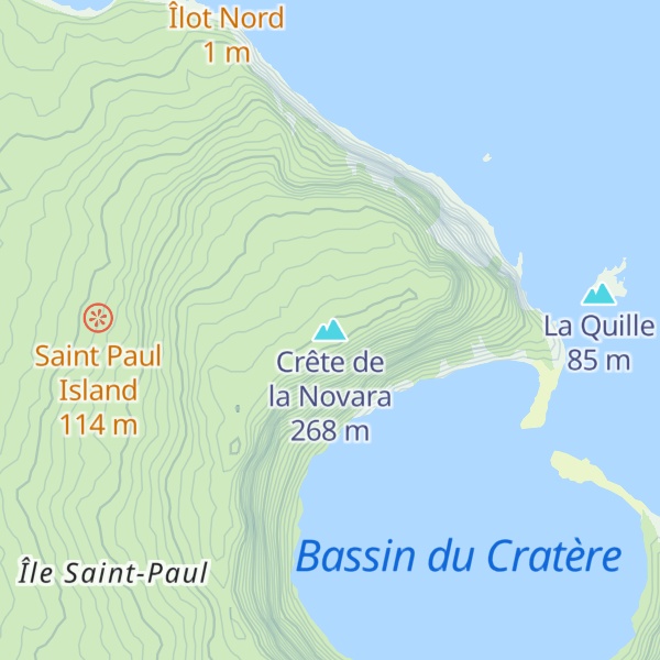 Map of Crête de la Novara