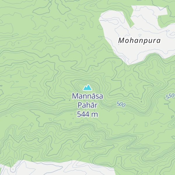 Map of Mannāsa Pahār