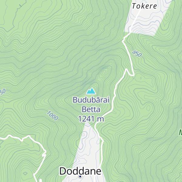 Map of Budubārai Betta