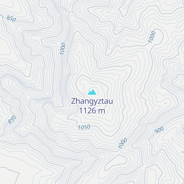 Map of Zhangyztau
