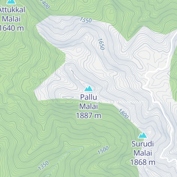 Map of Pallu Malai