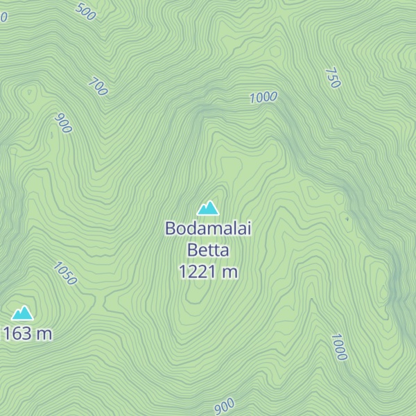 Map of Bodamalai Betta