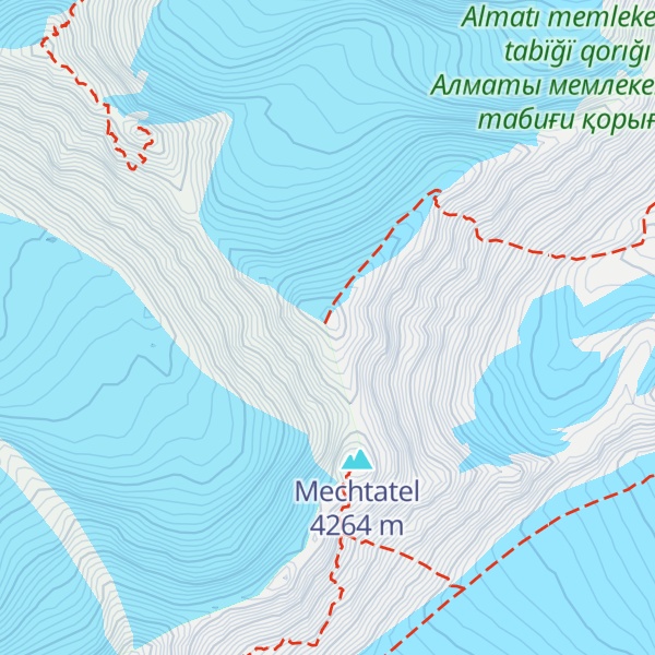Map of Turan tiger