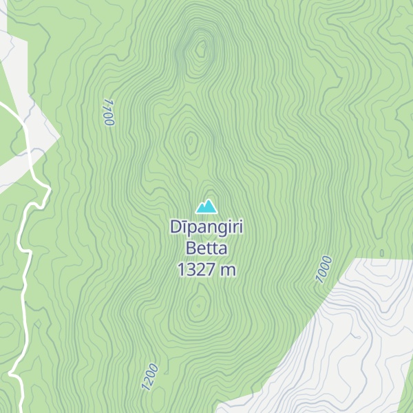 Map of Dīpangiri Betta