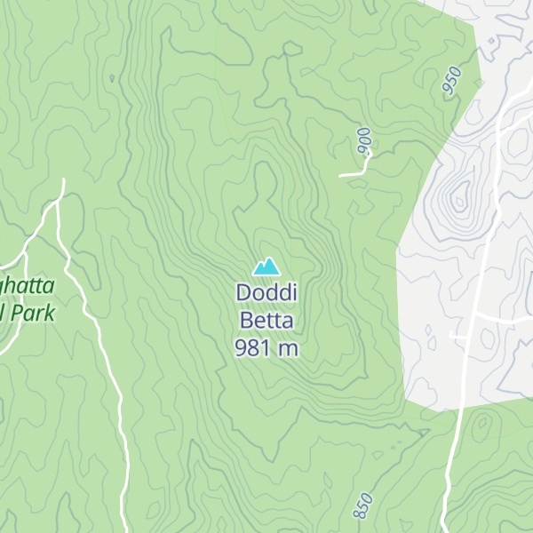 Map of Doddi Betta