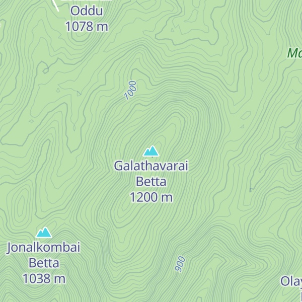 Map of Galathavarai Betta