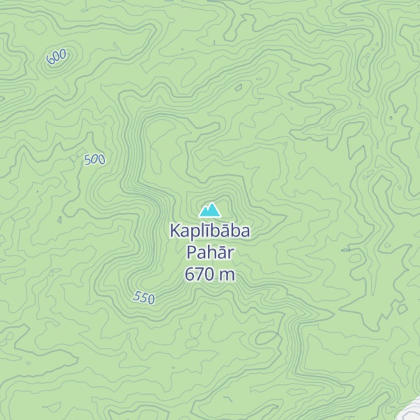 Map of Kaplībāba Pahār