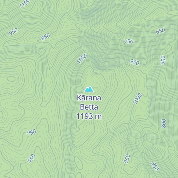 Map of Kārana Betta