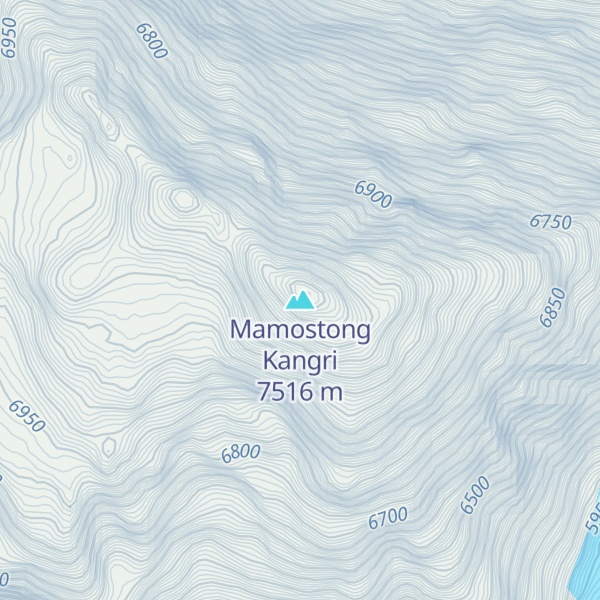 Map of Mamostong Kangri