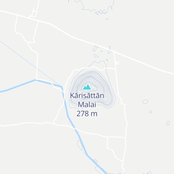 Map of Kārisāttān Malai
