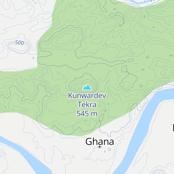 Map of Kunwardev Tekra