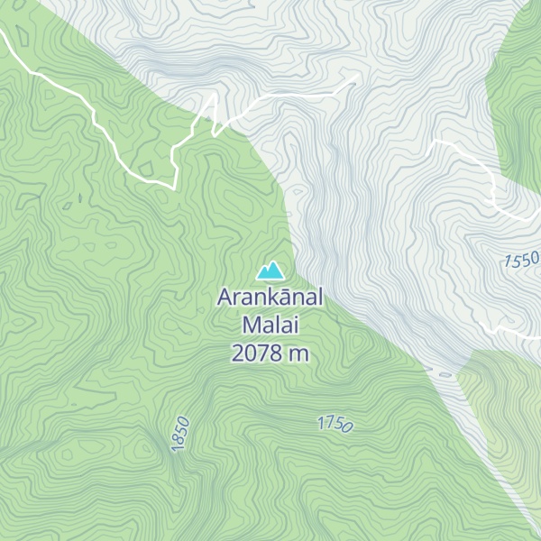 Map of Arankānal Malai