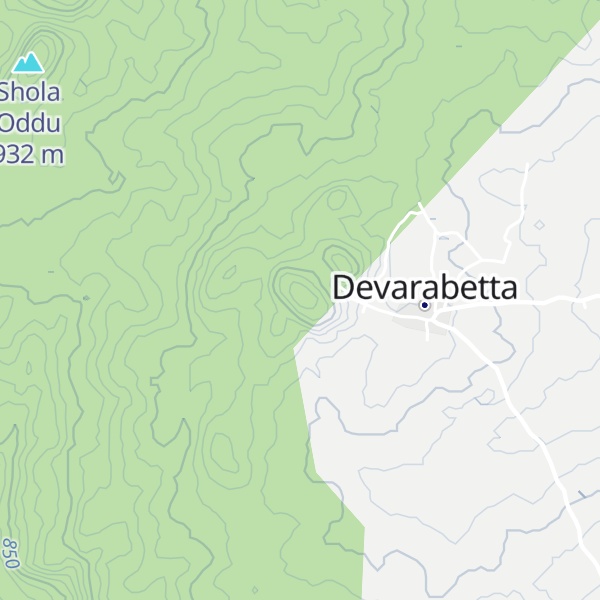 Map of Devarabetta