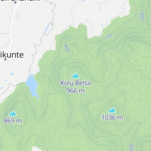 Map of Kolu Betta