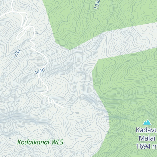 Map of Pūnjolai Malai