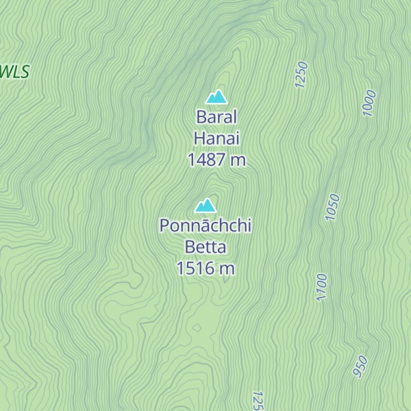 Map of Ponnāchchi Betta